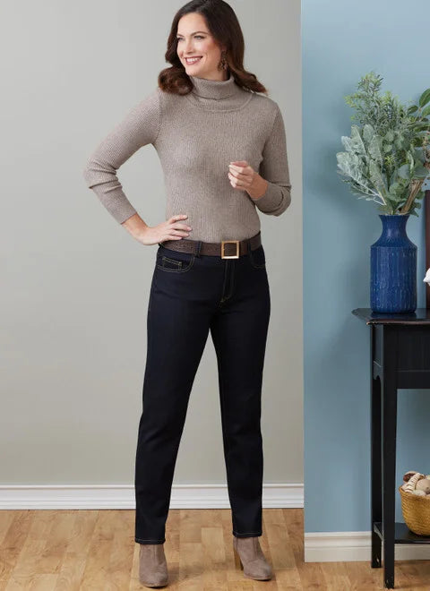 Belted women's cashmere coats in soft pastels for a luxurious feelButterick Jeans B6911 Belted women's cashmere coats in soft pastels for a luxurious feelButterick Jeans B6911