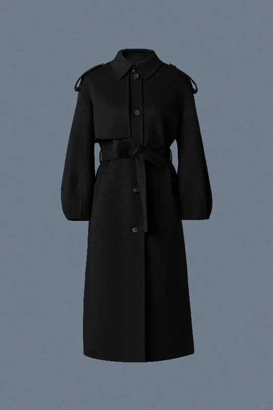 Women's pea coats with brass buttons for a nautical - inspired styleCEYLA