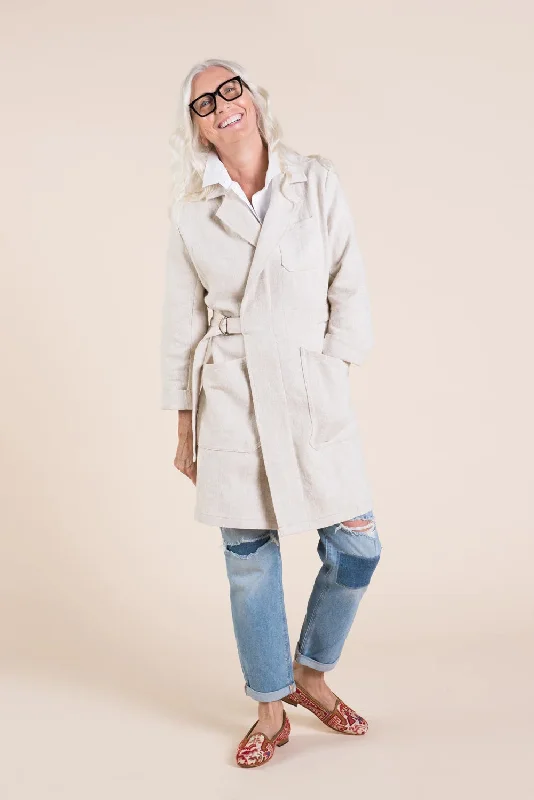 Oversized women's wool coats in a monochromatic look for a trendy outfitCloset Core Patterns Sienna Maker Jacket