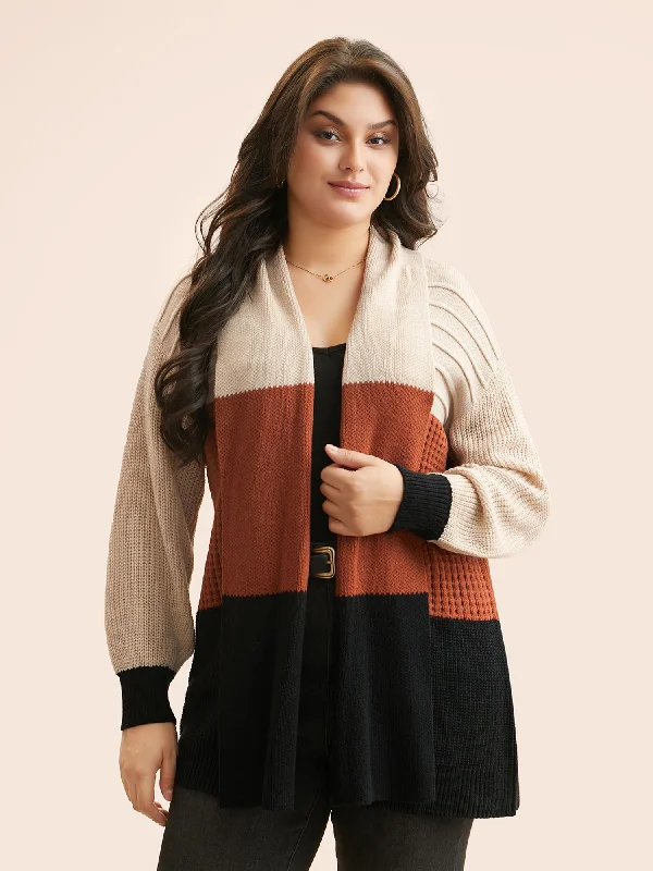 ribbed women cardigan with a classic textureColorblock Contrast Lapel Collar Texture Cardigan ribbed women cardigan with a classic textureColorblock Contrast Lapel Collar Texture Cardigan