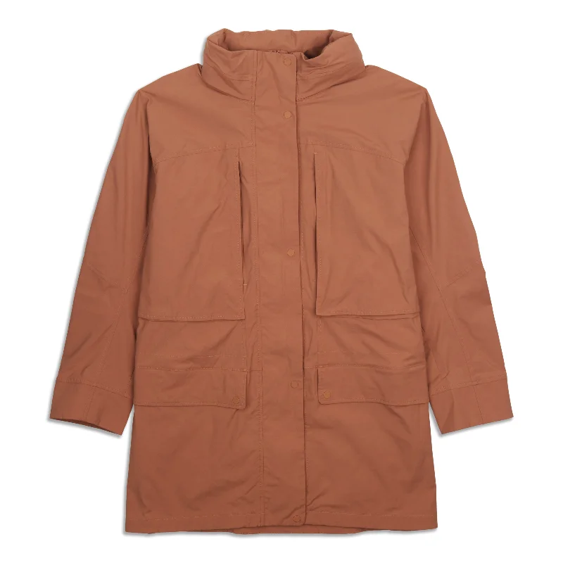 Women's cropped leather coats with silver studs for an edgy lookCome and Go Jacket