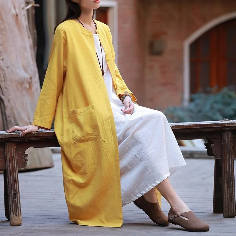 Oversized women's wool coats in a monochromatic look for a trendy outfitCotton Linen Women Long Trench Spring Summer Long Sleeve Pocket Solid Linen Trench Coats Oversized women's wool coats in a monochromatic look for a trendy outfitCotton Linen Women Long Trench Spring Summer Long Sleeve Pocket Solid Linen Trench Coats