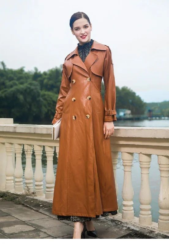 Mid - length women's down coats in a slim fit for a modern and sleek appearanceCustom made Fine PU faux Leather coat Mid - length women's down coats in a slim fit for a modern and sleek appearanceCustom made Fine PU faux Leather coat