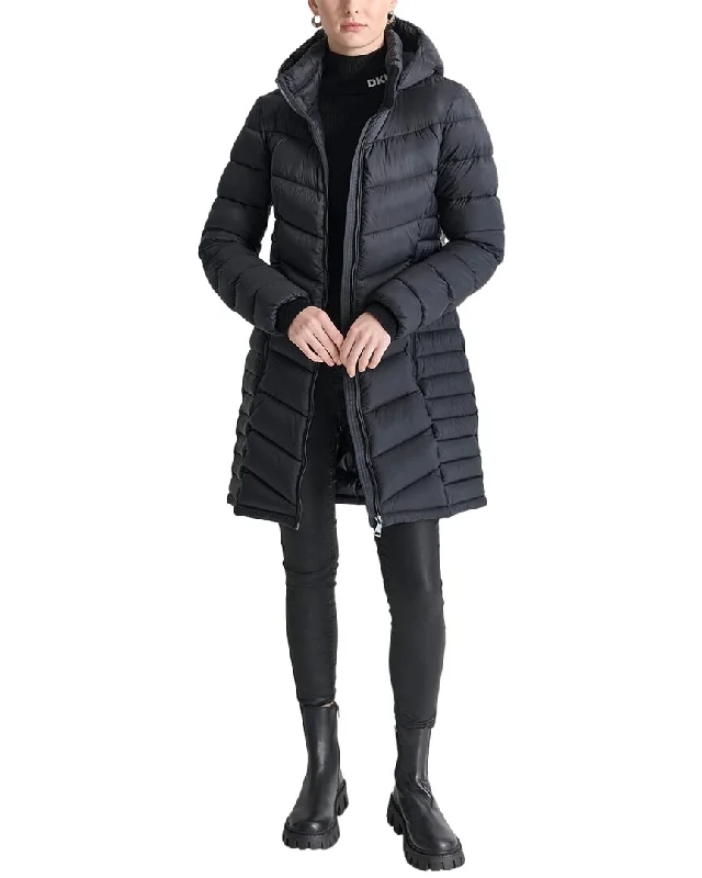 Plus size women's wool blend coats for a warm and stylish winterDKNY Long Packable Coat Plus size women's wool blend coats for a warm and stylish winterDKNY Long Packable Coat