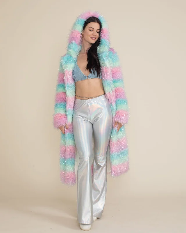 Long women's mac coats in a lightweight fabric for spring showersHooded Women's Long Faux Fur Coat | Doll Party Long women's mac coats in a lightweight fabric for spring showersHooded Women's Long Faux Fur Coat | Doll Party