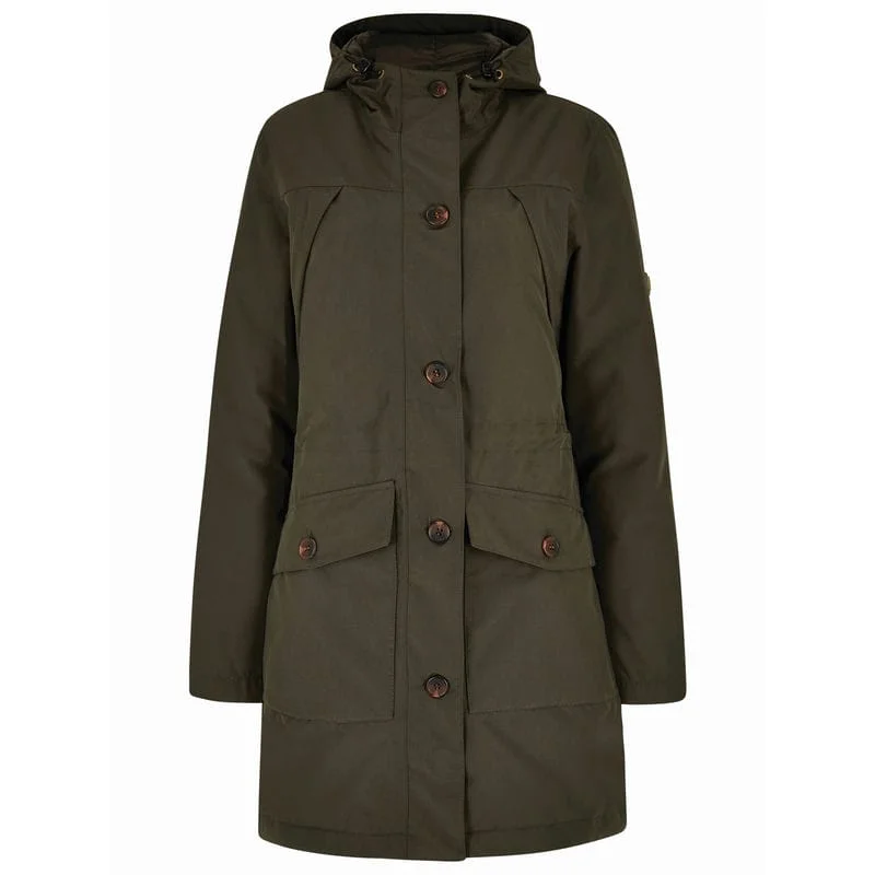 Women's cropped leather coats with silver studs for an edgy lookDubarry Sandford Ladies Down Waterproof Parka - Ivy