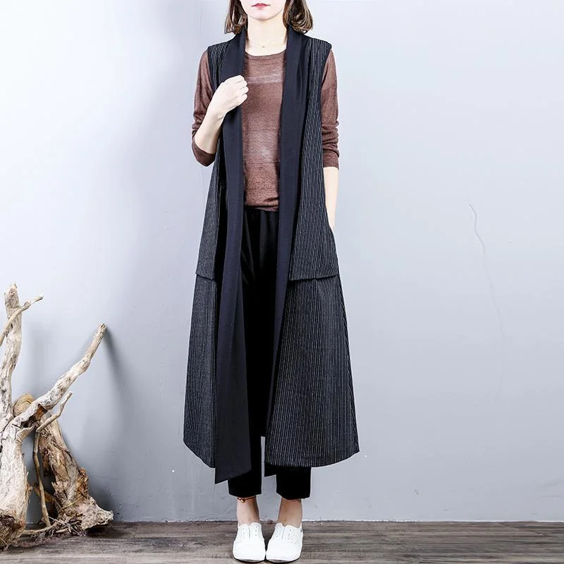 Plus size women's wool blend coats for a warm and stylish winterFashion black maxi coat casual back open trench coat boutique sleeveless cotton Coat Plus size women's wool blend coats for a warm and stylish winterFashion black maxi coat casual back open trench coat boutique sleeveless cotton Coat