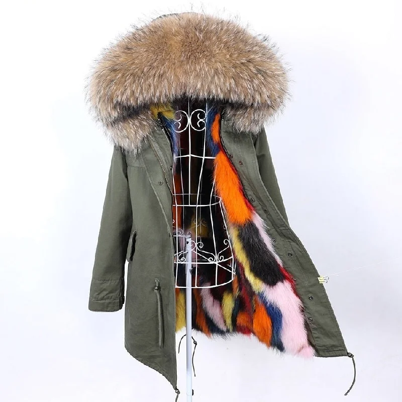 Women's cropped leather coats with silver studs for an edgy lookFashion Women's Winter Hooded Coat Jacket with Removable Real Fox Fur Lining Women's cropped leather coats with silver studs for an edgy lookFashion Women's Winter Hooded Coat Jacket with Removable Real Fox Fur Lining