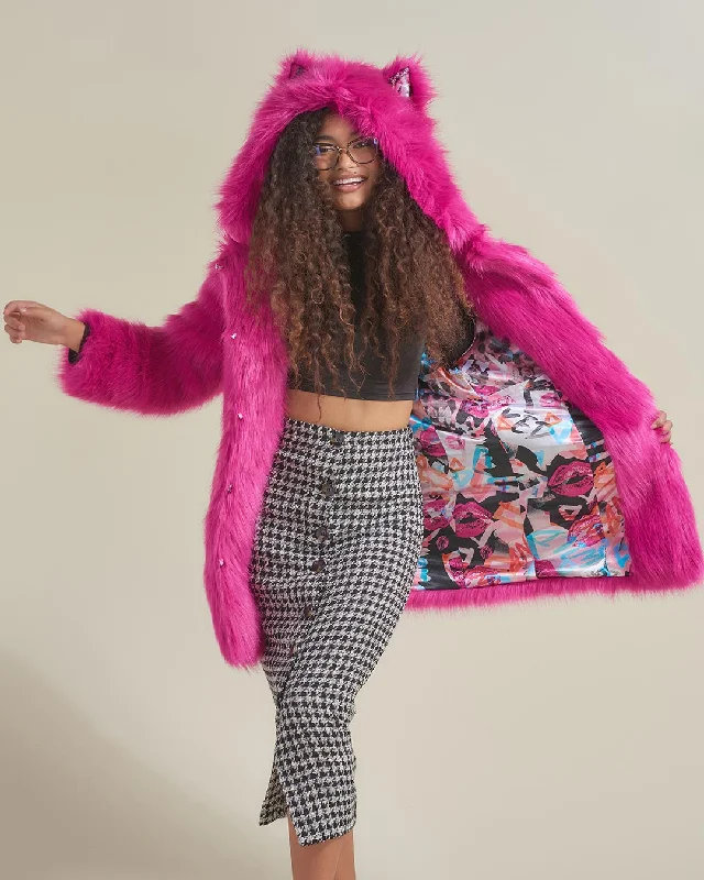 Women's reversible down coats with two - tone designs for versatile stylingLipstick Wolf Classic Collector Edition Faux Fur Coat | Women's Women's reversible down coats with two - tone designs for versatile stylingLipstick Wolf Classic Collector Edition Faux Fur Coat | Women's