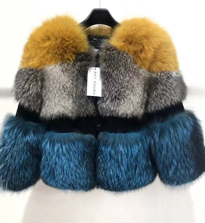 Petite women's wool blend coats with a tailored fit for a flattering silhouetteThree Color Fox Fur Coat Petite women's wool blend coats with a tailored fit for a flattering silhouetteThree Color Fox Fur Coat