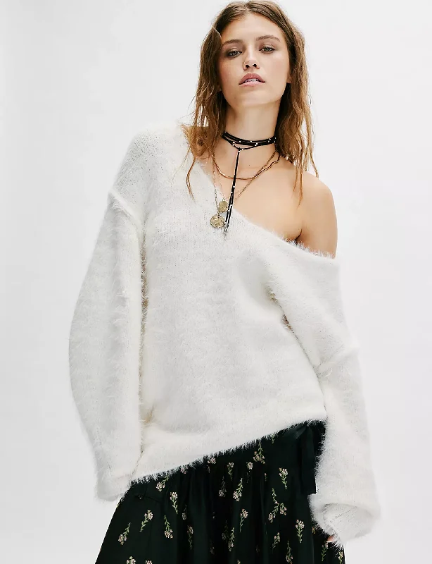 oversized women cardigan for a trendy and cozy lookSparrow Pullover, Ivory