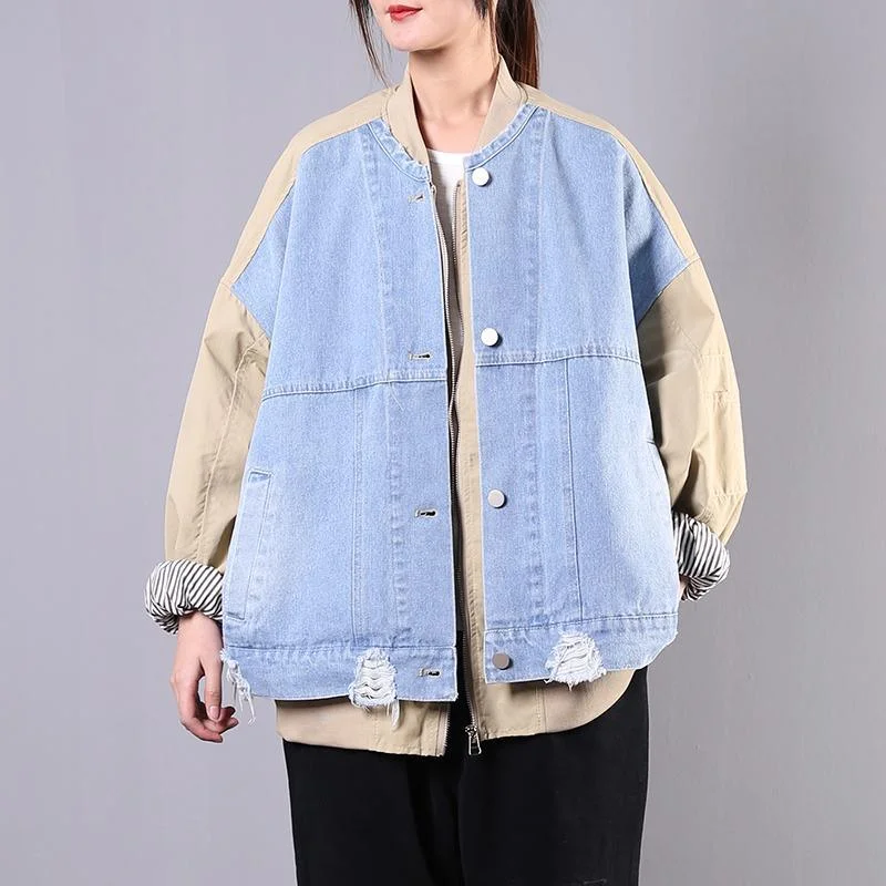 Embroidered women's cotton coats in a bohemian pattern for a unique designFrench patchwork Batwing Sleeve cotton linen tops women Work blue coat Embroidered women's cotton coats in a bohemian pattern for a unique designFrench patchwork Batwing Sleeve cotton linen tops women Work blue coat