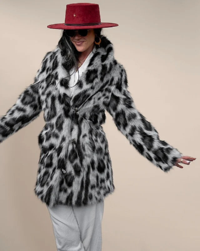 Belted women's cashmere coats in soft pastels for a luxurious feelWomen's Faux Fur Coat | Himalayan Snow Leopard Print Belted women's cashmere coats in soft pastels for a luxurious feelWomen's Faux Fur Coat | Himalayan Snow Leopard Print