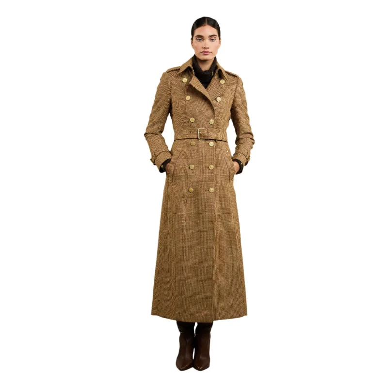 Water - resistant women's trench coats with adjustable cuffs for rainy daysHolland Cooper Full Length Marlborough Ladies Trench Coat - Tawny Water - resistant women's trench coats with adjustable cuffs for rainy daysHolland Cooper Full Length Marlborough Ladies Trench Coat - Tawny