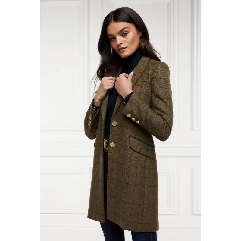 Checkered women's wool coats in a classic pattern for a timeless styleHolland Cooper Highgrove Ladies Tweed Coat - Glen Green Checkered women's wool coats in a classic pattern for a timeless styleHolland Cooper Highgrove Ladies Tweed Coat - Glen Green