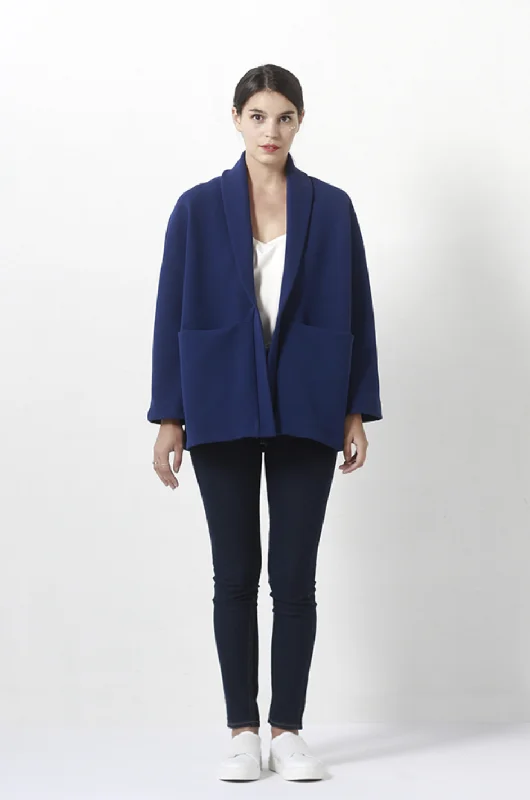 Women's pea coats with brass buttons for a nautical - inspired styleI AM Patterns Artemis Coat