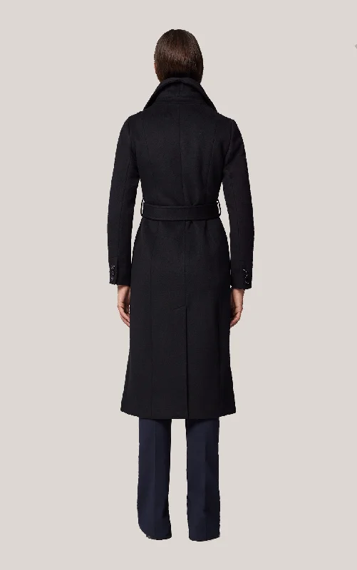 Oversized women's wool coats in a monochromatic look for a trendy outfitILANA