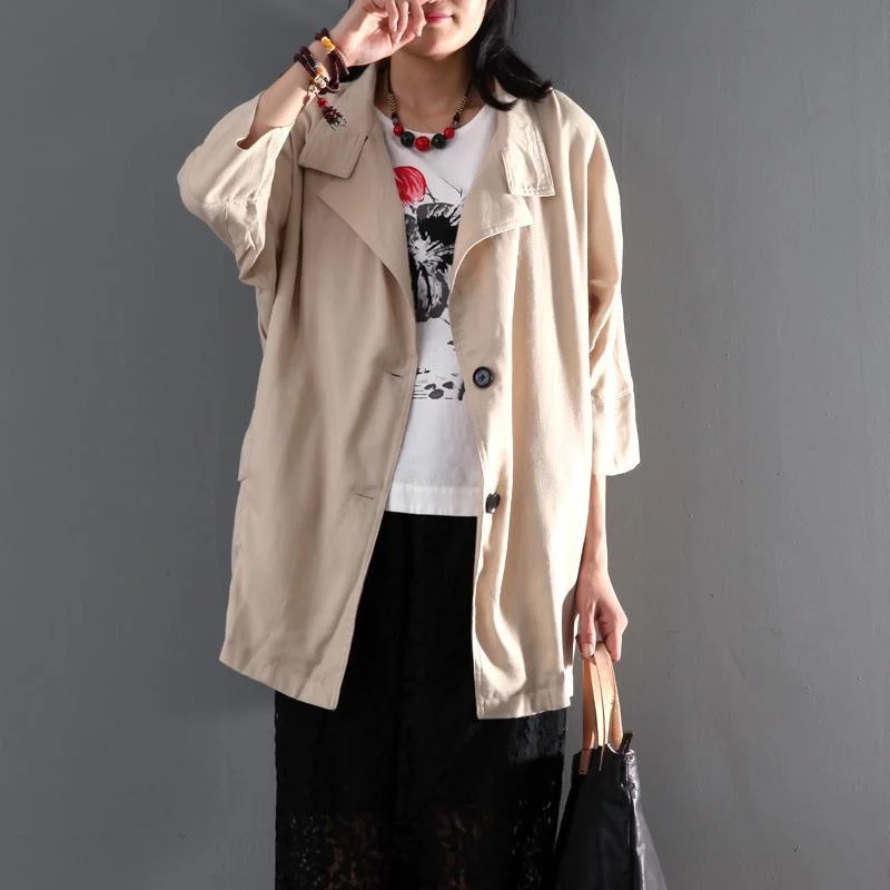 Petite women's wool blend coats with a tailored fit for a flattering silhouetteKahki women coat cotton half sleeve short trench coat cardigan oversize Petite women's wool blend coats with a tailored fit for a flattering silhouetteKahki women coat cotton half sleeve short trench coat cardigan oversize