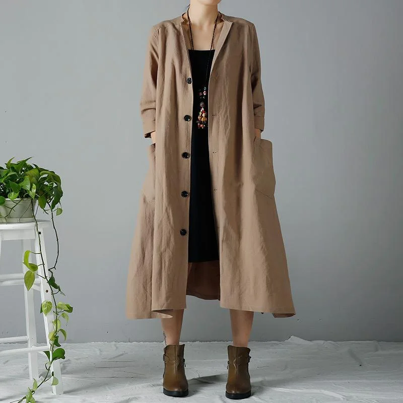 Petite women's wool blend coats with a tailored fit for a flattering silhouetteKhaki woman trench coats oversized cardigan Petite women's wool blend coats with a tailored fit for a flattering silhouetteKhaki woman trench coats oversized cardigan