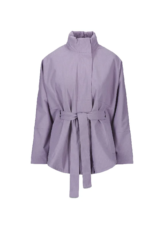 Quilted down women's coats with removable hoods for outdoor activitiesKuling Poncho - Lilac Quilted down women's coats with removable hoods for outdoor activitiesKuling Poncho - Lilac