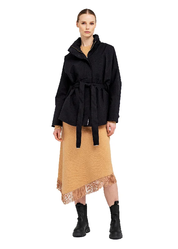 Plus size women's wool blend coats for a warm and stylish winterKuling Poncho - New Black Plus size women's wool blend coats for a warm and stylish winterKuling Poncho - New Black