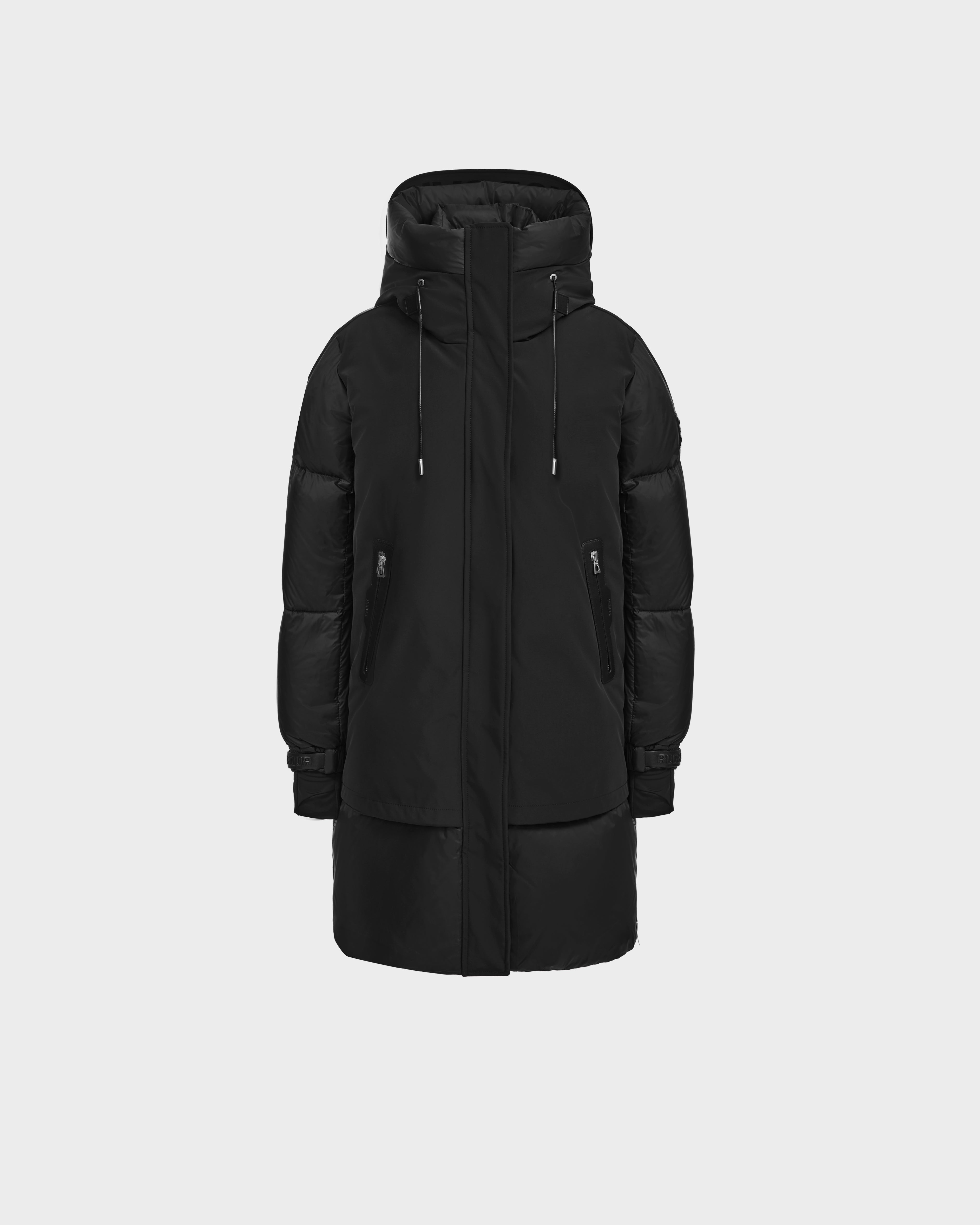 Women's waterproof parka coats with multiple pockets for practicalityLAYAN - 8124576 Black Women's waterproof parka coats with multiple pockets for practicalityLAYAN - 8124576 Black