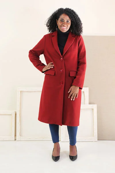 Plus size women's wool blend coats for a warm and stylish winterLiesl + Co Chaval Coat