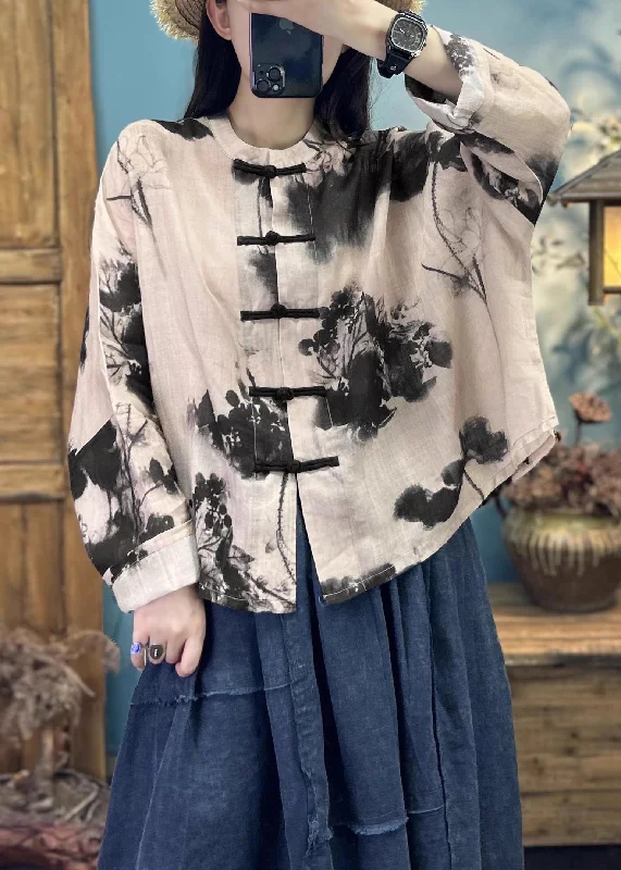 Petite women's wool blend coats with a tailored fit for a flattering silhouetteLoose Khaki Print Button Linen Coats Long Sleeve Petite women's wool blend coats with a tailored fit for a flattering silhouetteLoose Khaki Print Button Linen Coats Long Sleeve