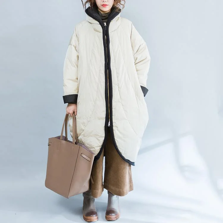 Shearling - lined women's leather coats for ultimate warmth and luxuryLuxury beige down overcoat casual zippered Parka Fine thick warm overcoat Shearling - lined women's leather coats for ultimate warmth and luxuryLuxury beige down overcoat casual zippered Parka Fine thick warm overcoat