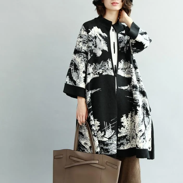 Women's pea coats with brass buttons for a nautical - inspired styleLuxury black & white coats oversized long coat 2018 wool jackets paitings Women's pea coats with brass buttons for a nautical - inspired styleLuxury black & white coats oversized long coat 2018 wool jackets paitings