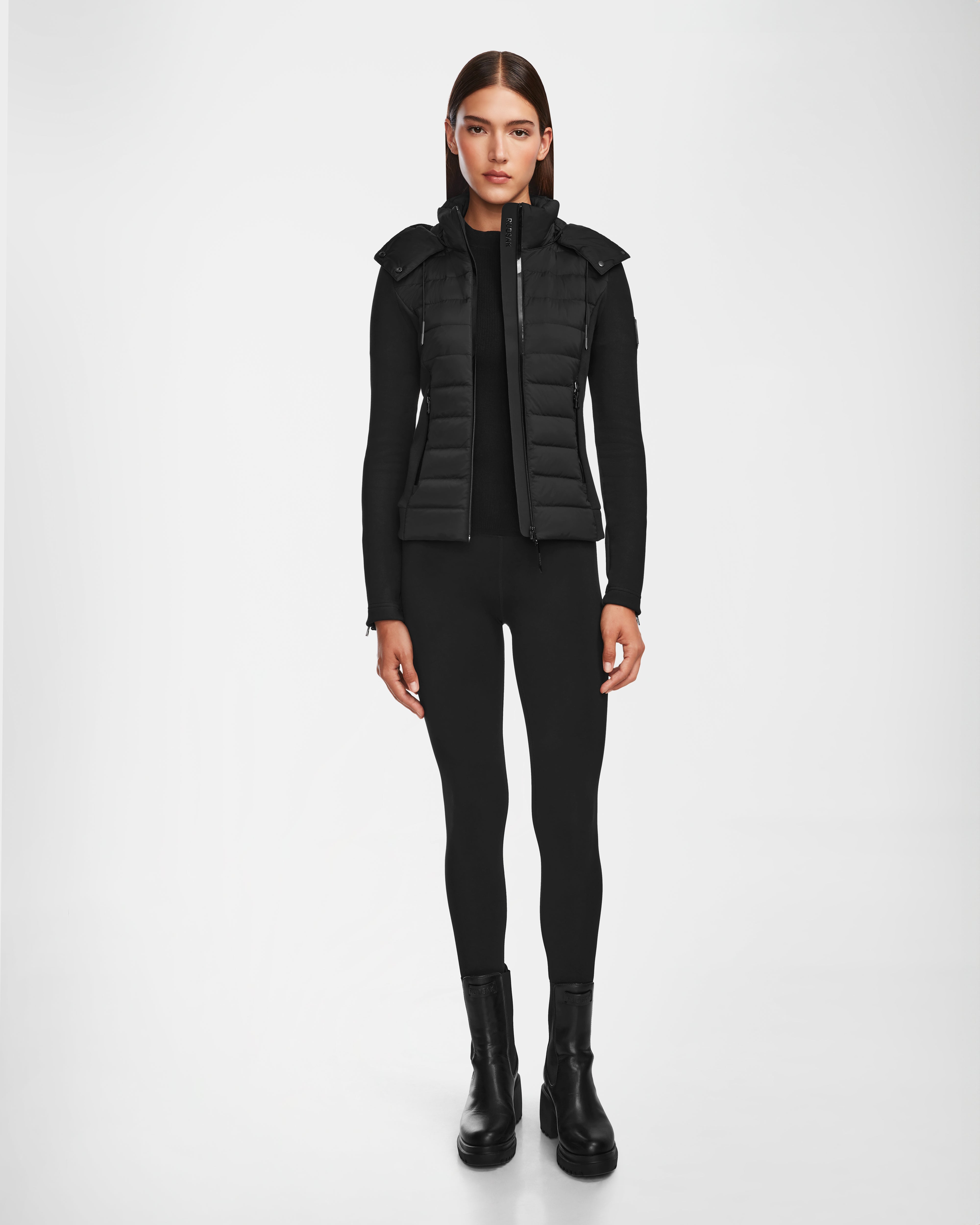 Plus size women's wool blend coats for a warm and stylish winterMABS - 8124825 Black