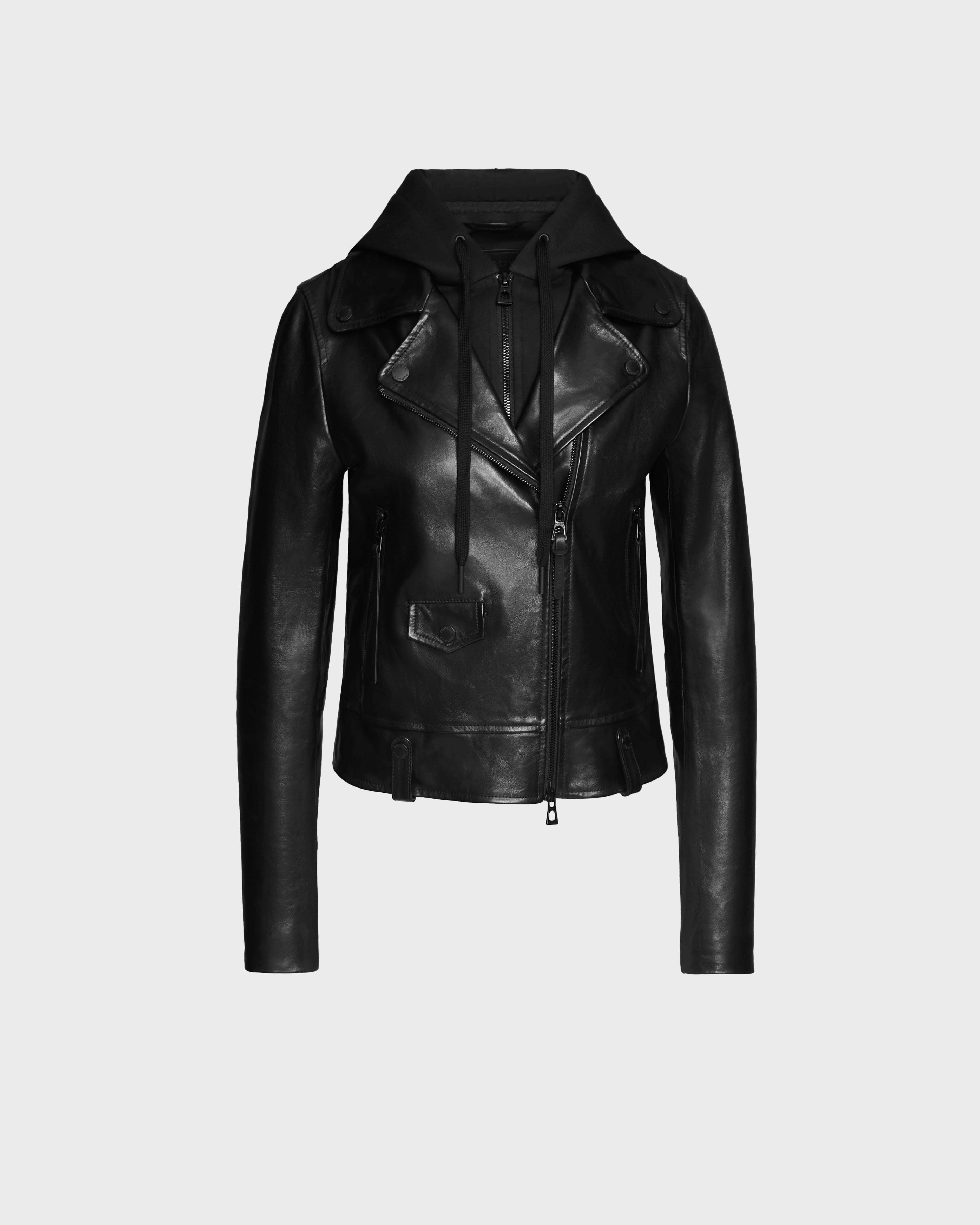Women's reversible down coats with two - tone designs for versatile stylingMALAK - 8124821 Black