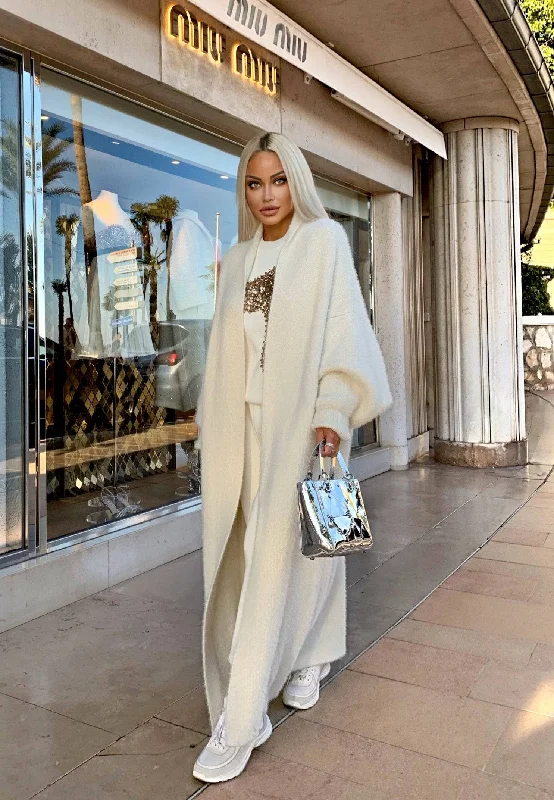 Women's longline double - breasted camel coats for a sophisticated lookMaxi Mohair Faux Mink Cashmere Oversized Cardigan Women's longline double - breasted camel coats for a sophisticated lookMaxi Mohair Faux Mink Cashmere Oversized Cardigan