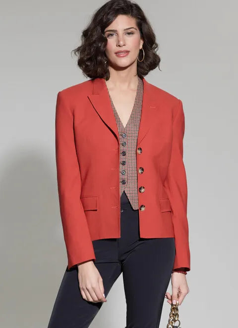 Shearling - lined women's leather coats for ultimate warmth and luxuryMcCalls Blazer and Waistcoat M8350 Shearling - lined women's leather coats for ultimate warmth and luxuryMcCalls Blazer and Waistcoat M8350