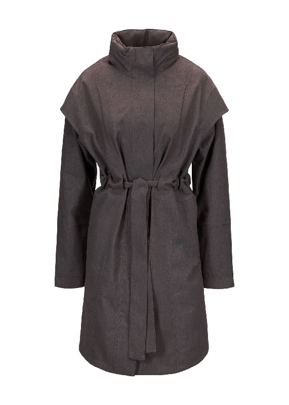 Mid - length women's down coats in a slim fit for a modern and sleek appearanceMonsun Coat - Concrete Grey Mid - length women's down coats in a slim fit for a modern and sleek appearanceMonsun Coat - Concrete Grey