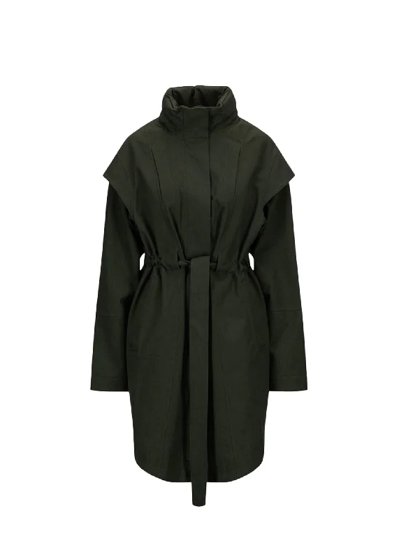 Mid - length women's down coats in a slim fit for a modern and sleek appearanceMonsun Coat - Rosin Dark Green Mid - length women's down coats in a slim fit for a modern and sleek appearanceMonsun Coat - Rosin Dark Green