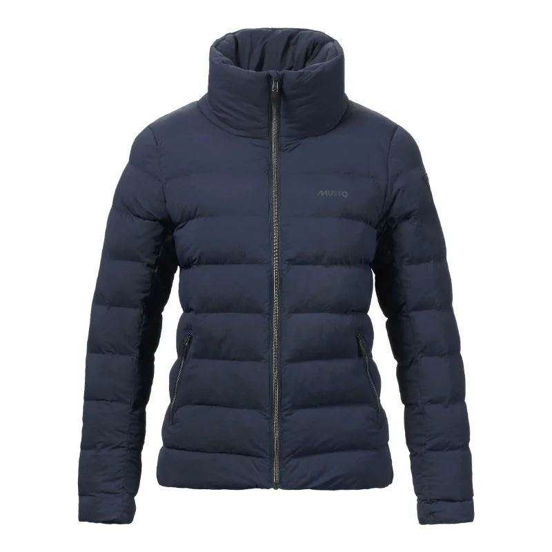 Women's knee - length wool blend coats with a fur collar for added warmthMusto Active Ladies Puffer Jacket - Navy