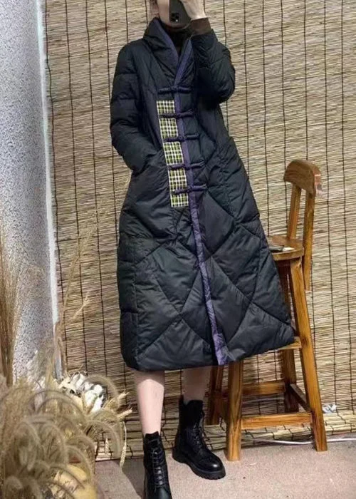 Shearling - lined women's leather coats for ultimate warmth and luxuryNew Black Stand Collar Button Pockets Duck Down Coat Winter Shearling - lined women's leather coats for ultimate warmth and luxuryNew Black Stand Collar Button Pockets Duck Down Coat Winter