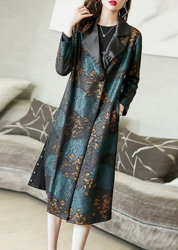 Women's longline double - breasted camel coats for a sophisticated lookNew Colorblock Print Side Pockets Open Cotton Long Trench Coats Fall Women's longline double - breasted camel coats for a sophisticated lookNew Colorblock Print Side Pockets Open Cotton Long Trench Coats Fall