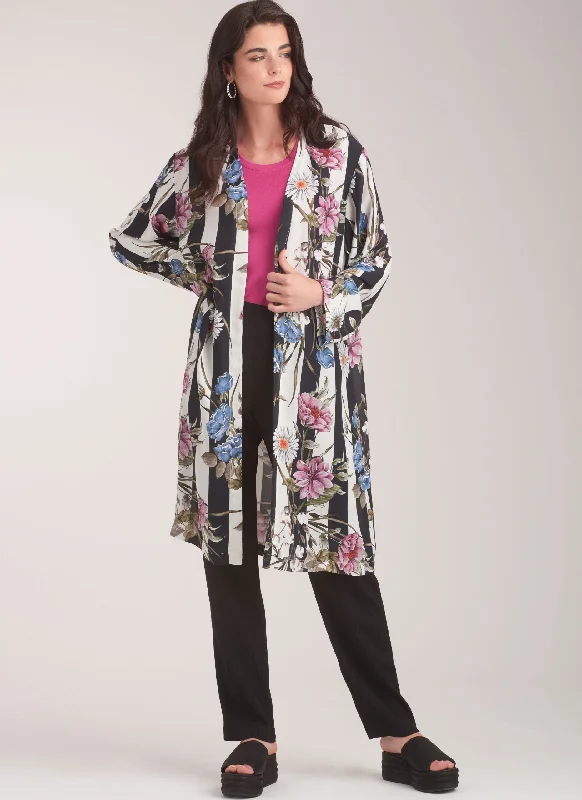 Petite women's wool blend coats with a tailored fit for a flattering silhouetteNew Look Jacket & Trousers N6770
