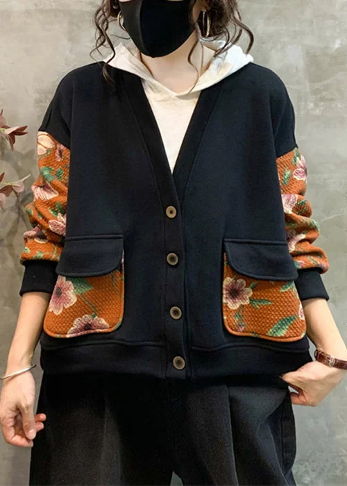 Women's knee - length wool blend coats with a fur collar for added warmthNew Orange Button Pockets Patchwork Warm Fleece Coat Fall Women's knee - length wool blend coats with a fur collar for added warmthNew Orange Button Pockets Patchwork Warm Fleece Coat Fall
