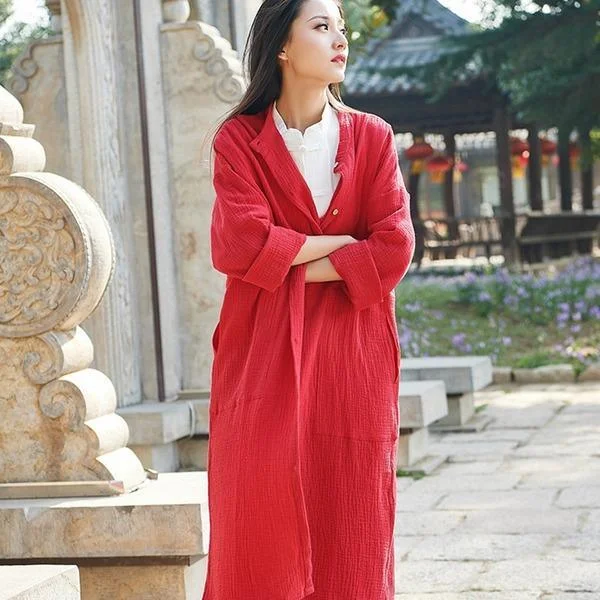 Checkered women's wool coats in a classic pattern for a timeless styleNew Vintage Trench Cotton Linen Coats Button Women Cloths Pockets Chinese Style Solid Color Women Trench Checkered women's wool coats in a classic pattern for a timeless styleNew Vintage Trench Cotton Linen Coats Button Women Cloths Pockets Chinese Style Solid Color Women Trench
