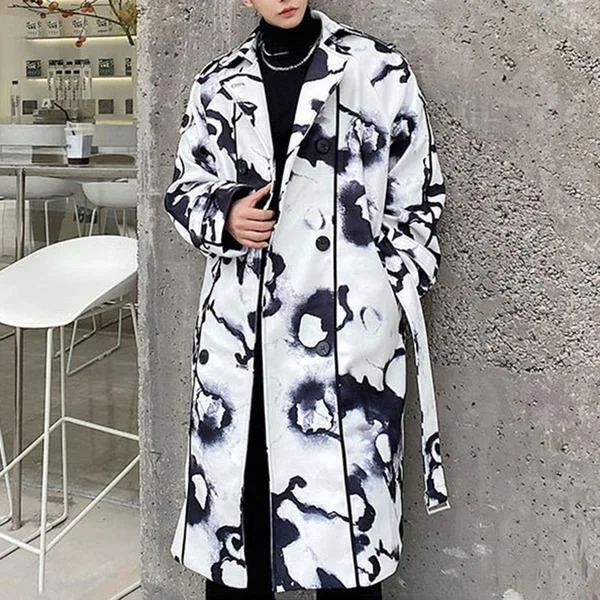 Embroidered women's cotton coats in a bohemian pattern for a unique designNew Women Casual Turn-down Collar Loose Long Sleeve Street Trendy Coat Embroidered women's cotton coats in a bohemian pattern for a unique designNew Women Casual Turn-down Collar Loose Long Sleeve Street Trendy Coat