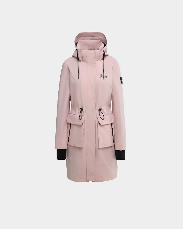 Women's long - sleeve wool coats in a houndstooth pattern for a classic charmNicole Women's Knee-Length Rain Jacket Women's long - sleeve wool coats in a houndstooth pattern for a classic charmNicole Women's Knee-Length Rain Jacket