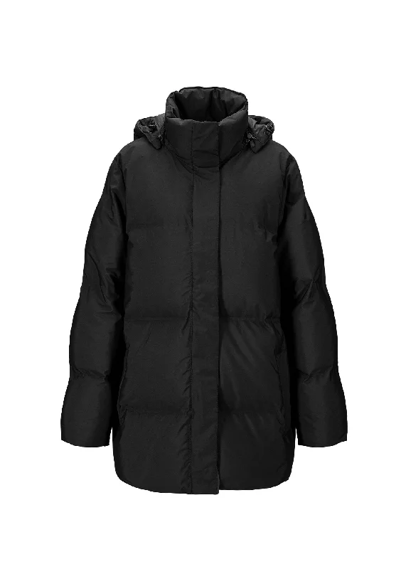 Mid - length women's down coats in a slim fit for a modern and sleek appearanceNysne Down Puffer - New Black Mid - length women's down coats in a slim fit for a modern and sleek appearanceNysne Down Puffer - New Black
