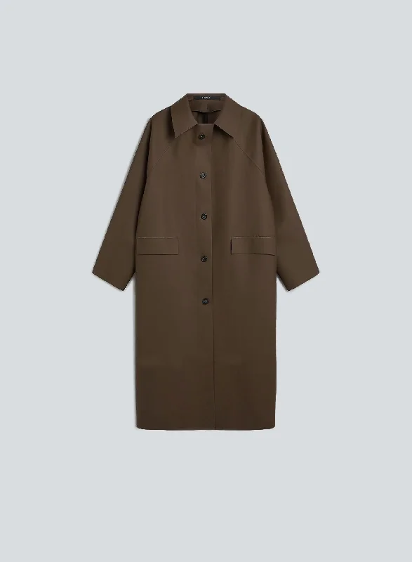 Water - resistant women's trench coats with adjustable cuffs for rainy daysOriginal below rubber | dark brown Water - resistant women's trench coats with adjustable cuffs for rainy daysOriginal below rubber | dark brown