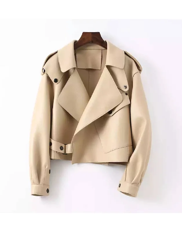 Women's long - sleeve wool coats in a houndstooth pattern for a classic charmOversized Biker Leather Jacket Women's long - sleeve wool coats in a houndstooth pattern for a classic charmOversized Biker Leather Jacket
