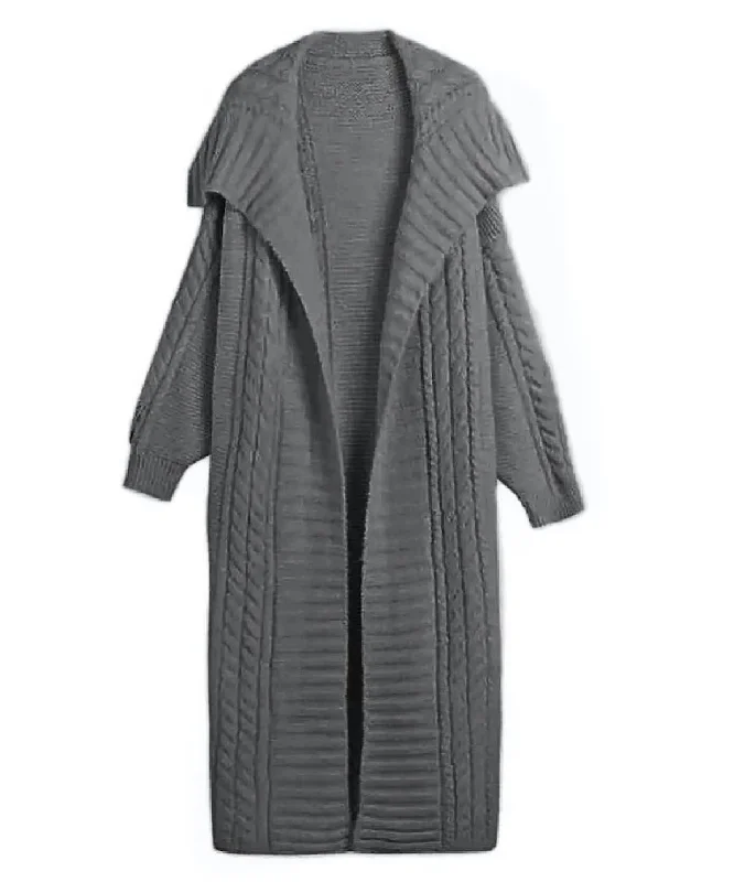 Women's faux fur coats in bright colors for a bold fashion statementOversized Mid Length Knitted Cardigan Women's faux fur coats in bright colors for a bold fashion statementOversized Mid Length Knitted Cardigan