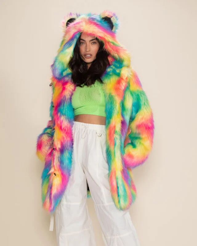 Women's knee - length wool blend coats with a fur collar for added warmthClassic Women's Faux Fur Coat | Rainbow Bear Women's knee - length wool blend coats with a fur collar for added warmthClassic Women's Faux Fur Coat | Rainbow Bear