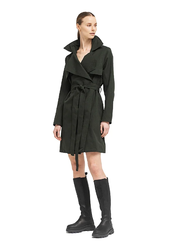 Shearling - lined women's leather coats for ultimate warmth and luxuryYr Coat - Rosin Dark Green Shearling - lined women's leather coats for ultimate warmth and luxuryYr Coat - Rosin Dark Green